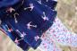 Preview: 0,5 MTR.  MARITIME FLOWERS and ANCHORS - NAVY/WEISS - JERSEY