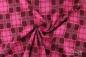 Preview: 0,50 MTR. JACQUARD CoLLEGE GLITTER PLAID - PINK/BEERE SILBER - LUREX