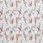 Preview: 0,5 MTR.  AQUARELL HERBSTBLuMEN TAUPE - BAUMWoLL POPELINE