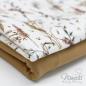 Preview: 0,5 MTR.  AQUARELL HERBSTBLuMEN TAUPE - JERSEY