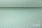 Preview: 0,5 MTR.  JACQUARD STRICK CIRCLES  - MINT - BAUMWOLLSTRICK