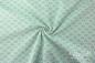 Preview: 0,5 MTR.  JACQUARD STRICK CIRCLES  - MINT - BAUMWOLLSTRICK