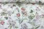 Preview: 0,5 MTR. ♥ LoCHSTICKEREI NaTURE FLOWERS - BAUMWoLLE  ♥