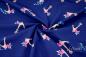 Preview: 0,5 MTR.  MARITIME FLOWERS and ANCHORS - NAVY/WEISS - JERSEY