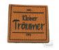 Preview: 1 Stück - XL KuNSTLEDER LABEL Kleiner Träumer  - AUFNÄHER MIT VORGEDRUCKTER NÄHNAHT - 40x40mm