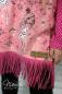 Preview: 1Mtr. ♥XL Kunstleder Fransenband PINK - 12cm ♥