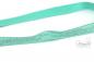 Preview: 1 MTR. ♥ Elastisches Einfassband - GLITTER Mint - Falzgummi ♥