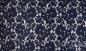 Preview: 0,5 MTR. ♥ Elastische Spitze SoMMERBLUMEN - NaVY- Spitzenstoff ♥