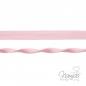 Preview: 1 MTR. ♥ Elastisches Einfassband JACQUARD - Rosa - 20mm - Glänzend ♥