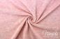 Preview: 0,5 MTR. ♥ BAUMWOLLJERSEY POINTOILLE Lochstickerrei RoSA/APRICOT  MeLIERT ♥