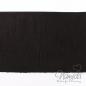 Preview: 1Mtr. ♥XL Kunstleder Fransenband SCHWARZ - 12cm ♥