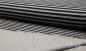 Preview: 0,5 MTR. ♥ BAUMWOLLJERSEY STRIPES DouBLEFACE - SCHWaRZ/GRau Melange