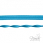 Preview: 1 MTR. ♥ Elastisches Einfassband JACQUARD - Türkis - 20mm - Glänzend ♥