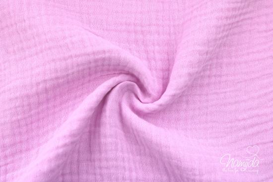 0,5 MTR. ♥ DouBLE GAUZE - Musselin ROSA - Baumwollstoff ♥