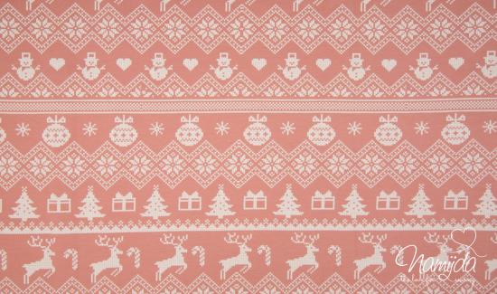 0,5 MTR.  X-MaS SWEAT - RENTIER - SCHNEEMANN - PuDERRoSA