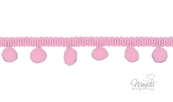 1 MTR. ♥ PomPom Bommelborte RoSA ♥