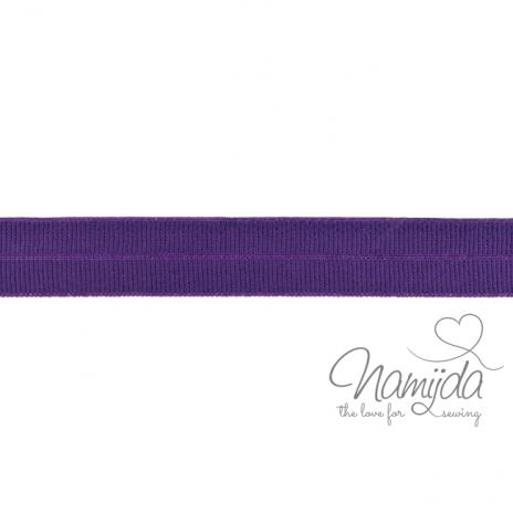 1 MTR. ♥ Elastisches Einfassband MATT - LILA - 20mm ♥