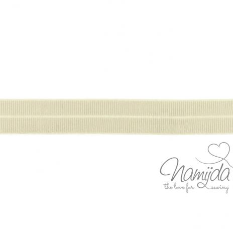 1 MTR. ♥ Elastisches Einfassband MATT - SAND - 20mm ♥