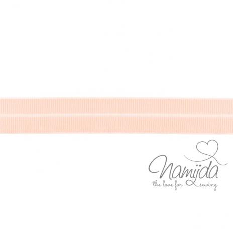 1 MTR. ♥ Elastisches Einfassband MATT - APRICOT - 20mm ♥