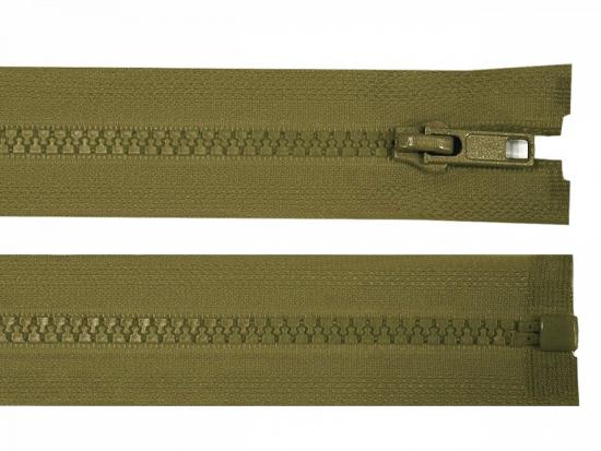 1 Stück Jacken Reißverschluss KHAKI - 50cm - teilbar