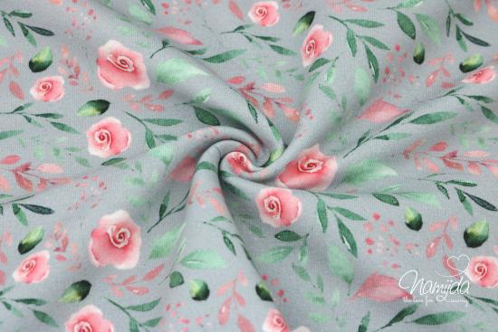 0,5 MTR. ♥ SOMMERSWEAT FLOWER ROSES - GRAU ♥