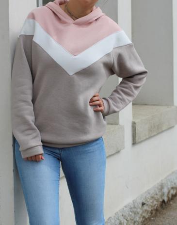 0,5 MTR. KUSCHLIGER WINTER SWEAT BEIGE MELANGE