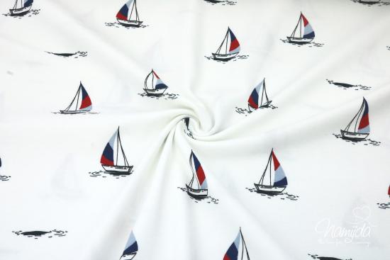 0,5 MTR.  MARITIME SAILBOATS - WEISS - JERSEY