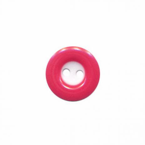 1 Stück ♥ KNOPF RUND - PINK - 13mm ♥