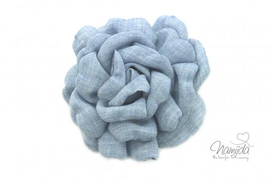 1 Stck. ♥ FLEUR  BAUMWOLL BRoSCHE JEANS - 7cm ♥