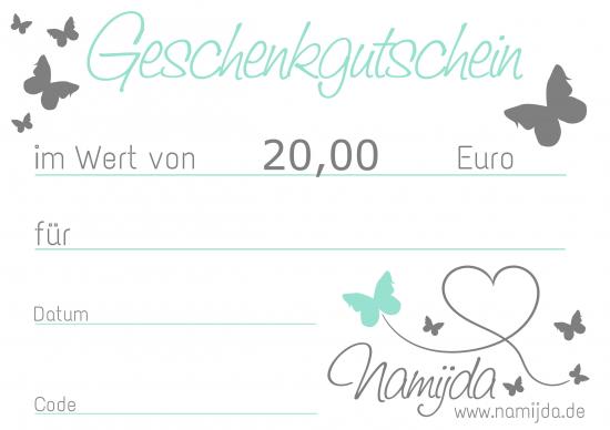 Gutschein im Wert von 20,00€