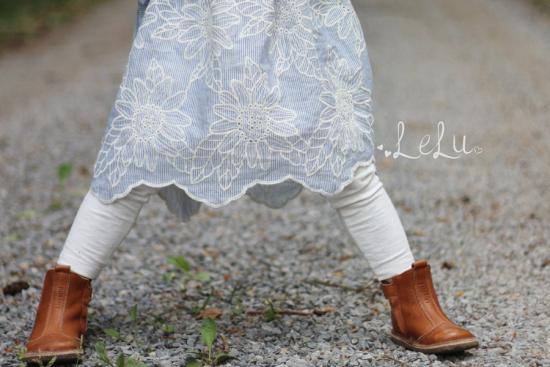 0,5 MTR. ♥ LEINEN SLUB JERSEY MELIERT - NATUR WeiSS