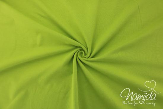 0,5 MTR. ♥  UNI BAUMWOLLJERSEY LIME ♥