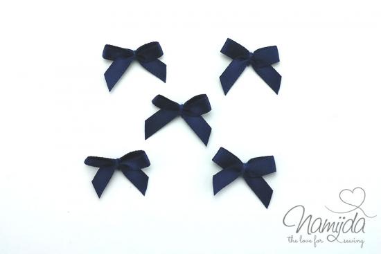 5 ♥ LiTTLE BOWS DunkelBlau - 19x16mm ♥