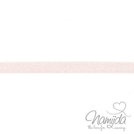 1 MTR. ♥ XL Elastisches Einfassband - GLITTER Rosa - Falzgummi 20mm ♥