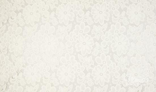 0,50 MTR. ♥ Elastische Spitze SoMMERBLUMEN - Creme - Spitzenstoff ♥