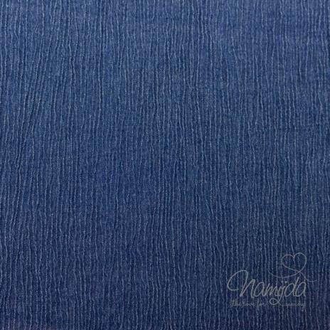 0,5 MTR. CRINKLE JEANS - DUNKELBLAU