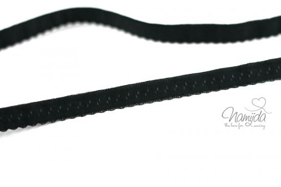 1 MTR. ♥ Elastisches Einfassband -  Schrägband - Dunkelgrau  ♥