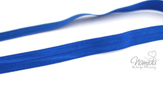 1 MTR. ♥ Elastisches Einfassband -Marine Blau - Falzgummi - Glänzend ♥