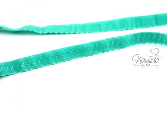 1 MTR. ♥ Elastisches Einfassband -  Schrägband - Mint ♥