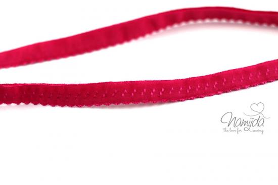 1 MTR. ♥ Elastisches Einfassband -  Schrägband - Pink ♥