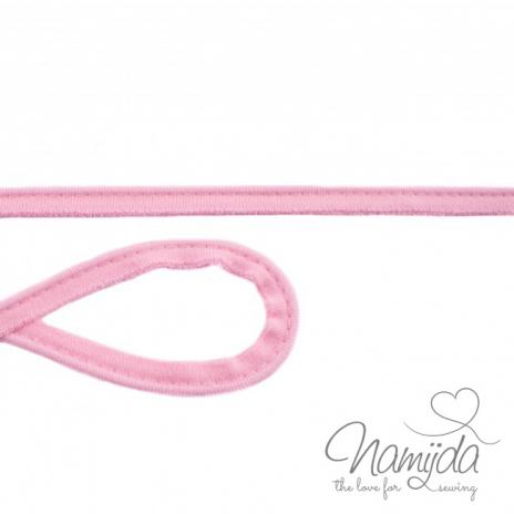 1 MTR. ♥ Jersey Paspelband Rosa ♥ elastisch