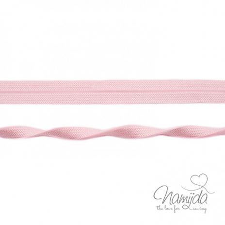 1 MTR. ♥ Elastisches Einfassband JACQUARD - Rosa - 20mm - Glänzend ♥