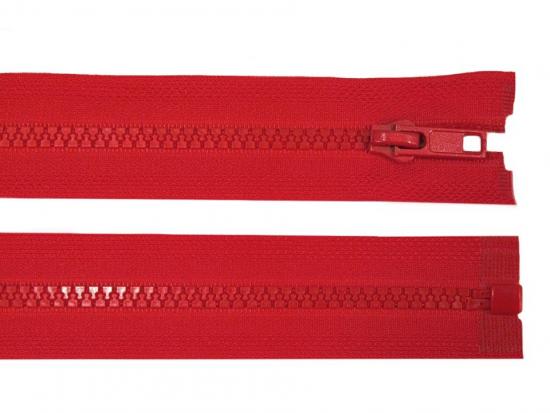 1 Stück Jacken Reißverschluss ROT - 60cm - teilbar