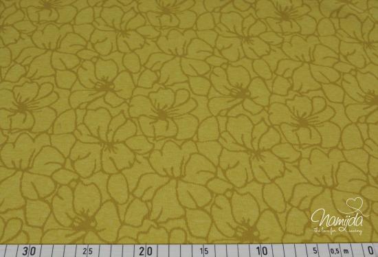 0,5 MTR.  JACQUARD STRICK FLORENTINE - SENF