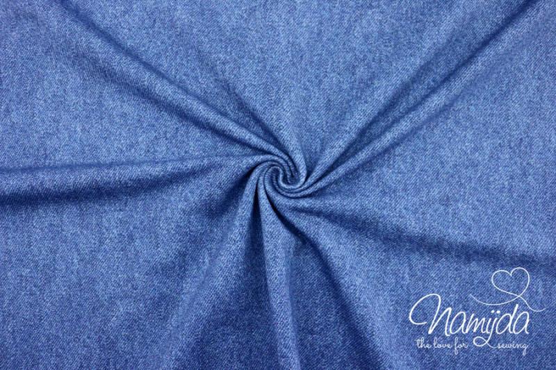 0,5 MTR. DENIM JEANS SoMMERSWEAT - DuNKELBLAU