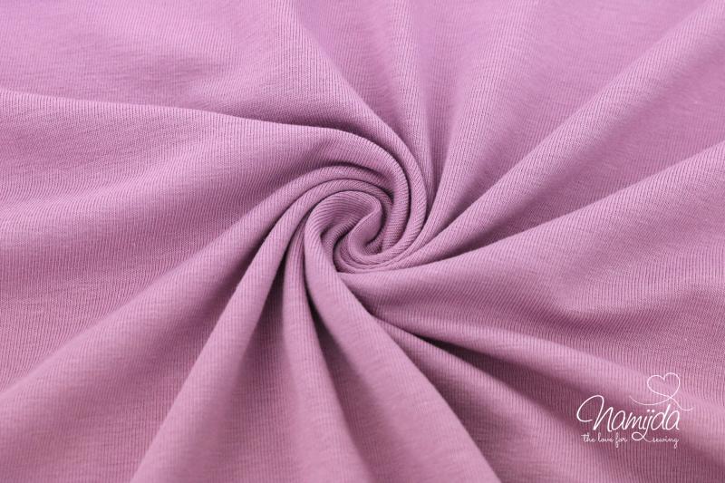 0,5 MTR. ♥  UNI BAUMWOLLJERSEY LAVENDEL ♥