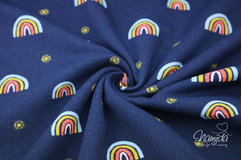 0,5 MTR. RAINBOW and SUN SOFT SWEAT - NAVY ♥