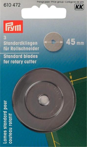 1 Stück ♥ PRYM Ersatzklingen für den Rollschneider Omnicut , Klingengröße: 45 mm Ø 610472 ♥