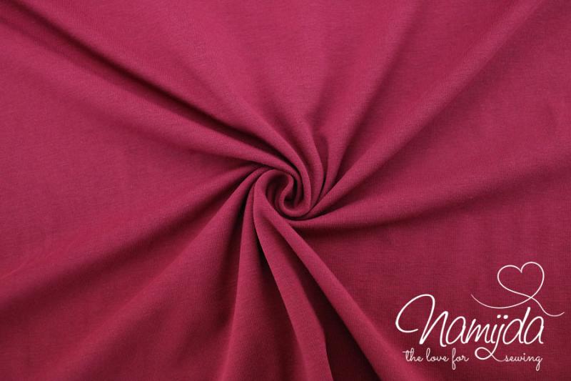 0,5 MTR. ♥  UNI BAUMWOLLJERSEY BORDEAUX ♥