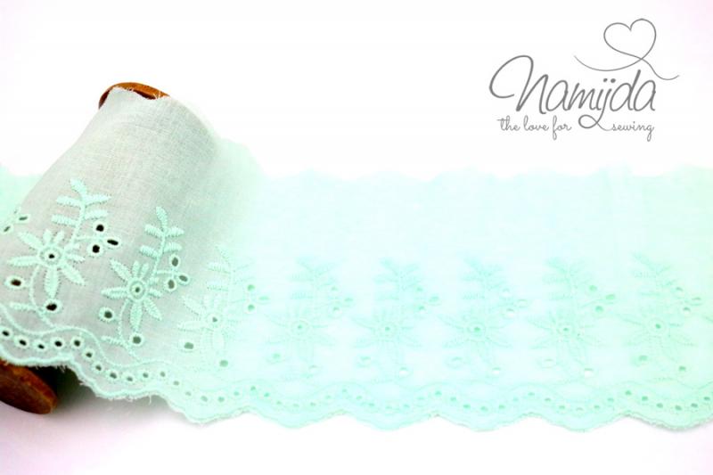 ♥1 Mtr. XXL WÄSCHESPITZE LILLIAN - MiNT - 9cm ♥